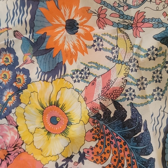 NWT Floral Chiffon Kimona Cardigan Coverup L/XL - Picture 7 of 8